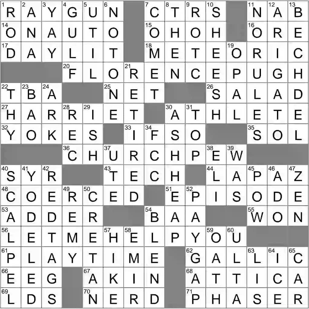 crossword answer today nov 15