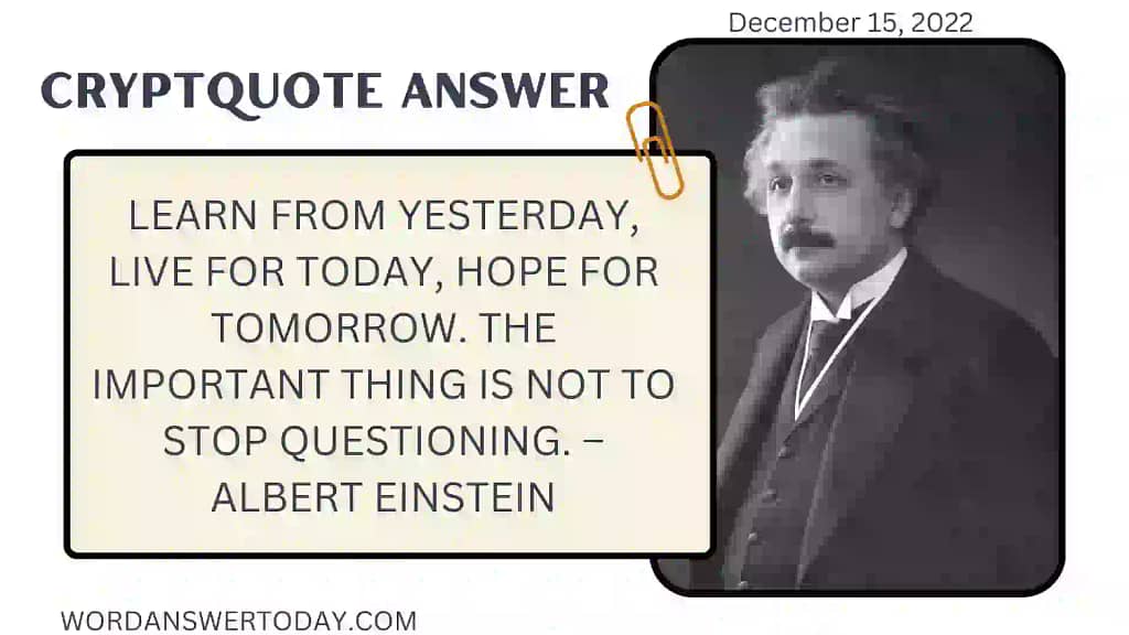 QUOTE FOR TODAY IS FROM ALBERT EINSTEIN