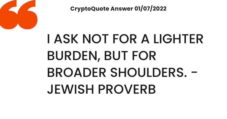Cryptoquote Answer for 01/07/2023