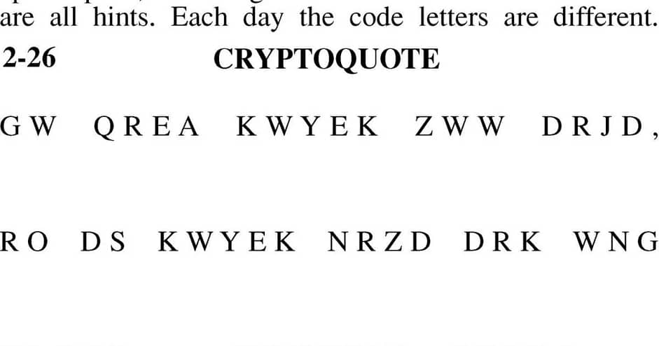 cryptoquote today answer / solution