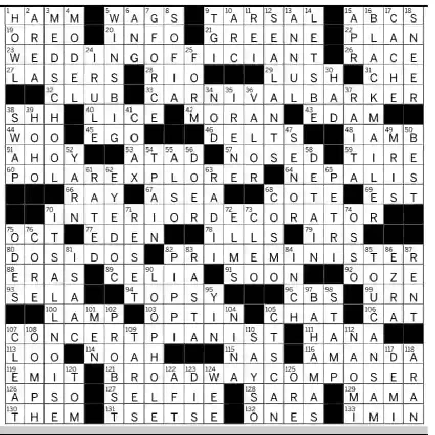 today crossword solutions nov 13, 2022