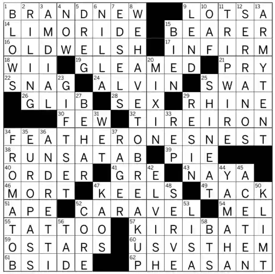 LA Times Crossword Answer Today 11/12/2022